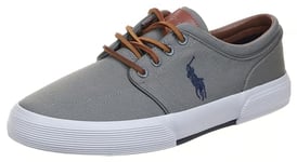 Polo Ralph Lauren Faxon Low Sneaker pour Homme, Gris, 40 EU, Seize If Grey, 40 EU