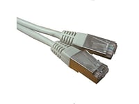 Waytex 32993 Câble Ethernet Réseau RJ45 Cat 5e FTP 100MHz Blindé - Compatible PC, Routeur, Modem, Switch, Consoles de Jeux, TV, amplificateur – sous Blister 3m Gris