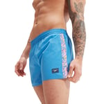 Speedo Mens Retro 13 inch Water Shorts in Blue Nylon - Size Medium