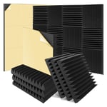 6 Pack Sound Proof Foam Panels 2 X 12 X 12 inch Self-Adhesive High Density3999