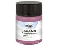 Kreul 8117 - Javana peinture sur soie en pot de 50 ml, bordeaux, peinture brillante et hautement pigmentée à base d'eau, au caractère fluide, pénètre profondément dans les fibres