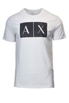 Armani Exchange Mens T-Shirt In White Cotton - Size Large