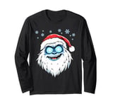 Funny Xmas Abominable Snowman Bigfoot Retro Christmas Boy Long Sleeve T-Shirt