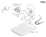 PCB Station De Recharge Original Stiga a750 Rtk Robot Tondeuse 122720261/0
