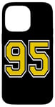 iPhone 14 Pro Max Number 95 in Yellow White Black Case