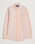 Polo Ralph Lauren Custom Fit Striped Oxford Shirt Orange/White