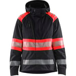 DAME HIGH VIS SKALJAKKE SORT/H