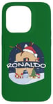 Coque pour iPhone 15 Pro Awesome Ronaldo Name w Santa Hat in Xmas Theme Christmas