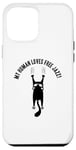 Coque pour iPhone 14 Pro Max My Human Loves Free Jazz! Propriétaire d'animaux de compagnie – Maman/papa amoureux des chats