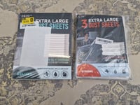 CS 10 Pack Extra Large Plastic Dust Sheets for Decorating 3.6 x 2.7m (12 x 9ft)