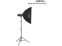 Walimex Pro Stager 600 Hss Set Single - Kraftig Studioblits Med 2,4 Ghz Mottaker, Hss-Modus, 600 Ws, Kort Brenntid, Led-Modelleringslys, For Profesjonelle Fotografer (1023387)