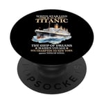 Titanic Expert – White Starline RMS Titanic Garçons Filles PopSockets PopGrip Adhésif