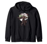 Happy Christmas Bigfoot - Funny Christmas Zip Hoodie