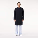 Lacoste Trench léger déperlant en twill de coton Taille 46 - S Bleu Marine