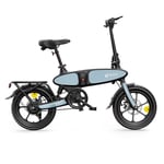 DYU C2 60 km elcykel – 350W motor, 7,5Ah inbyggt batteri, 16" feta däck – hopfällbar elcykel i magnesiumlegering