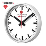 Mondaine Wall Clock Smart Stop2go WiFi Wall Clock, MSM.25S11 Diameter 25cm