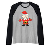 Peanuts Christmas Charlie Brown Santa Raglan Baseball Tee