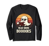 Cute Ghost Book Read More Books Funny Teachers Halloween Long Sleeve T-Shirt