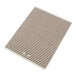 Tekla - Bath Mat Stripes Kodiak Stripes - Baderomsmatter - Brun,Hvit