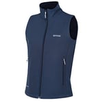 Regatta Gilet Softshell sans Manches Lilou Coupe-Vent et déperlant avec Tissu Stretch Doublé Chaud et Ouverture zippée intégrale Bodywarmers Femme Dark Denim FR: 2XL (Taille Fabricant: 20)