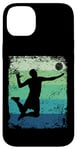 Coque pour iPhone 14 Plus Joueur de volleyball vintage homme femme beach volley ball