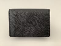 New Men's DKNY Dark Grey Leather RFID-blocking Bifold Card Case Boxed