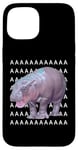 Coque pour iPhone 15 Moo Deng Bébé Hippopotame