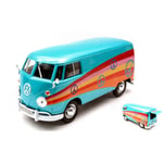 VW TYPE 2 (T1) 1965 DELIVERY VAN PEACE GREEN/MIX COLORS 1:24 MotorMax Die Cast