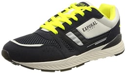 KAPORAL Homme BALIR Basket, Marine/Jaune Fluo, 40 EU