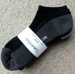 3 PAIRS CALVIN KLEIN Cushioned Black Cotton LOW CUT Socks Sneaker 4-7 37-41 CK9