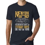 Homme Tee-Shirt Des Motards De Légende Depuis 1967 - Motorcycle Legendary Riders Since 1967 - 57 Ans T-Shirt Graphique Idée Cadeau 57e Anniversaire Vintage Année 1967 Nouveauté