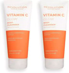 Revolution Skincare London Vitamin C Glow Body Cleanser X2