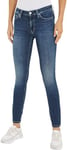 Calvin Klein Jeans Jean Femme Mid Rise Skinny Fit, Bleu (Denim Dark), 25W/30L