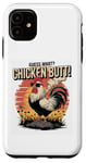 Coque pour iPhone 11 Guess What Chicken Butt Humour Chicken Butt