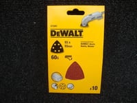 DEWALT DT3091 10 DETAIL MULTI TOOL SANDING SHEETS 60GRIT 93mm DCS355 D26430