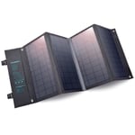 Choetech Solar Panel / Powerbank - 36W Vikbar Vattentät USB-C & USB-A