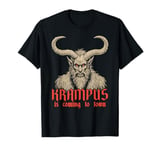 Krampus Is Coming To Town Christmas Monster Men Women Kids T-Shirt