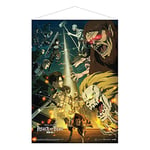 POPBUDDIES Attack on Titan: The Final Season wallscroll Paradis Island Vs Marley 50 x 70 cm