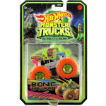 Hot Wheels Monster Trucks Glow in The Dark Bionic Bruiser - Mattel - NEUF Rare