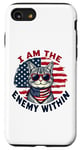 Coque pour iPhone SE (2020) / 7 / 8 I Am The Enemy Within Harris vs Trump Élection américaine 2024 drôle