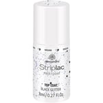 Alessandro Naglar Striplac Peel Or Soak Tillbehör Top Coat - Vegan Black Glitter 8 ml ()