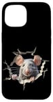 iPhone 15 Mouse Hole Peeking Mice Cute Mouse Costume Boys Girls Men Case