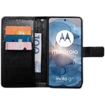 Lommebokdeksel 3-kort Motorola Moto G24 - Svart