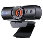 NexiGo HelloCam Pro, Webcam avec Windows Hello, Autofocus 1080P 60FPS, Véritable Confidentialité, Obturateur Électronique Automatique, Caméra pour Ordinateur, Microphone, Amélioration Faciale