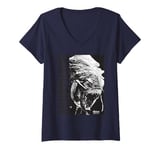 Womens Marvel Venom: The Last Dance Xenophage Head Distressed V-Neck T-Shirt