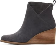 TOMS Women's Sutton Ankle Boot, Forged Iron Suede, 9 UK