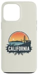 Coque pour iPhone 13 Pro Max Souvenir rétro avec horizon californien