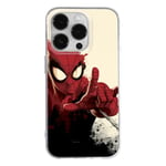 ERT GROUP mobile phone case for Apple Iphone 14 PRO original and officially Licensed Marvel pattern Spider Man 006 optimally adapted to the shape of the mobile phone, case made of TPU