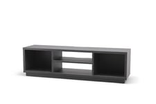 Iris Ohyama, TV Stand, Television support for screens up to 65 inches, 4 Shelves, Cable outlets, Adjustable feet, Bedroom, Living room - Standard TV Cabinet OTS-150S - Black oak