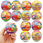 Lavatelli Lot de 12 jouets anti-stress, cadeaux fins de fête d'anniversaire pour enfants, en capsule 5,5 cm, assortiment mixte toujours différent, jeux, gadgets, pensées et idée cadeau fille garcon